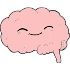 smiling brain cartoon