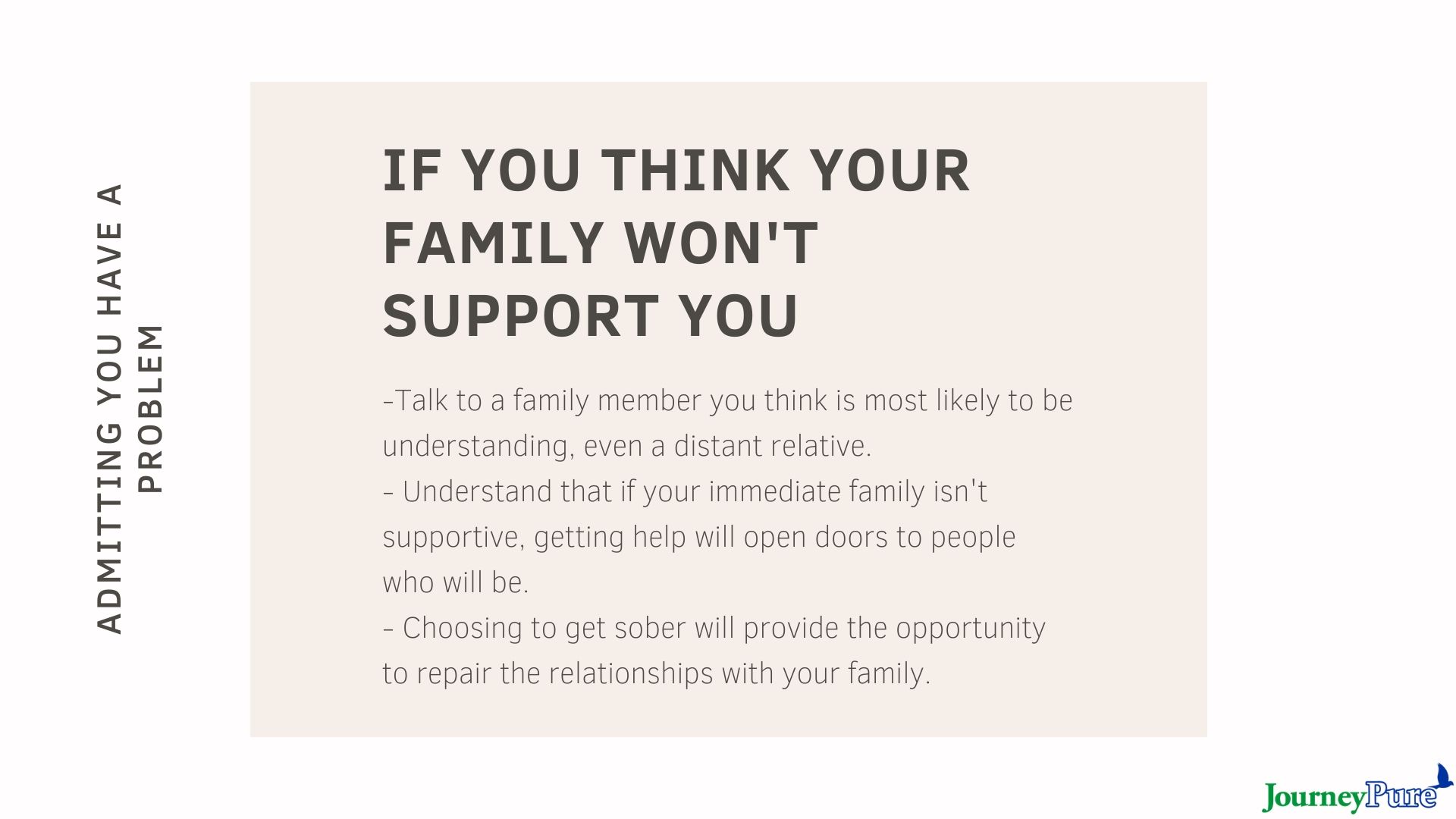 what to do if your family won't support you