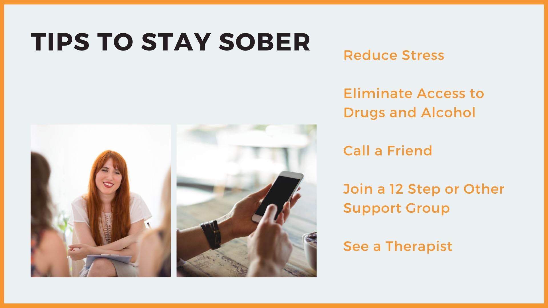 tips to stay sober