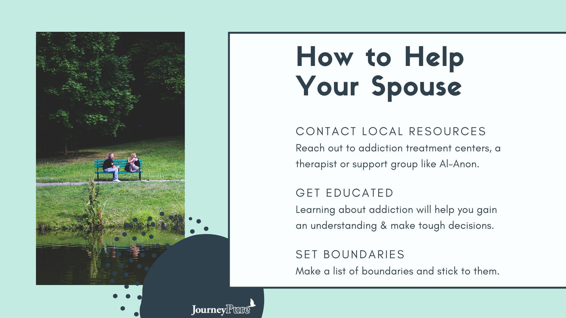 how to help a drug addict spouse