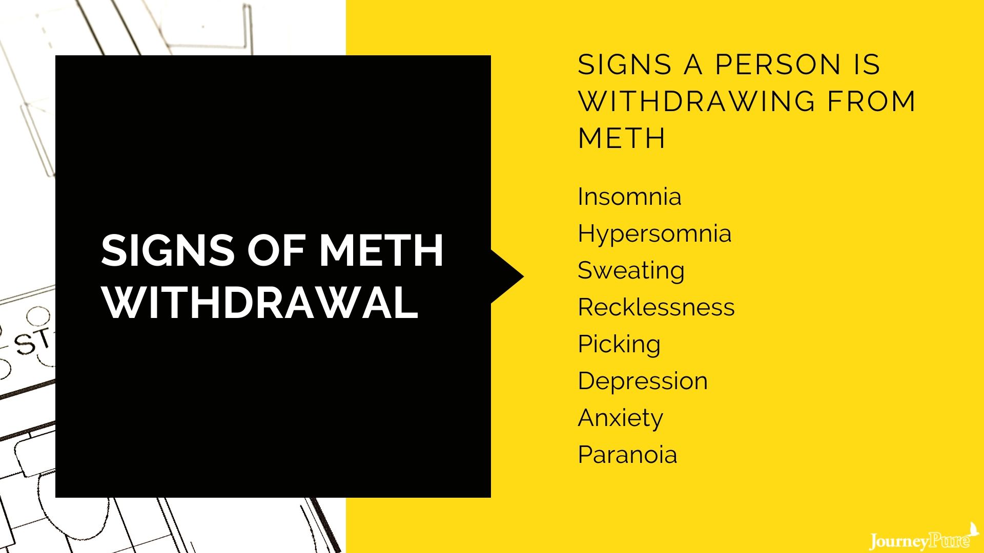 meth withdrawal signs