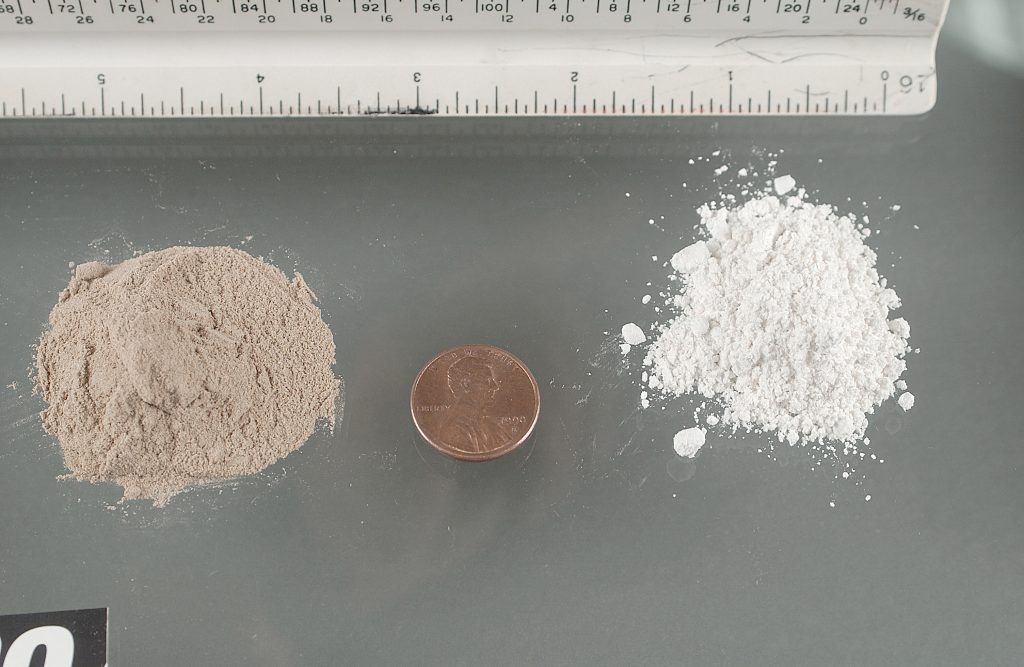 Heroin imported to the US from Asia (image courtesy of the US DEA)
