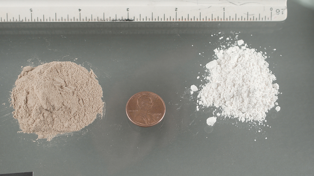 White Powder and Brown Powder Heroin