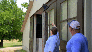 Jon Levi facilitating a bell ringing session and equine therapy demonstration at JourneyPure At The River